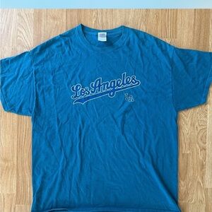 Gildan Blue Los Angeles Men's Shirt